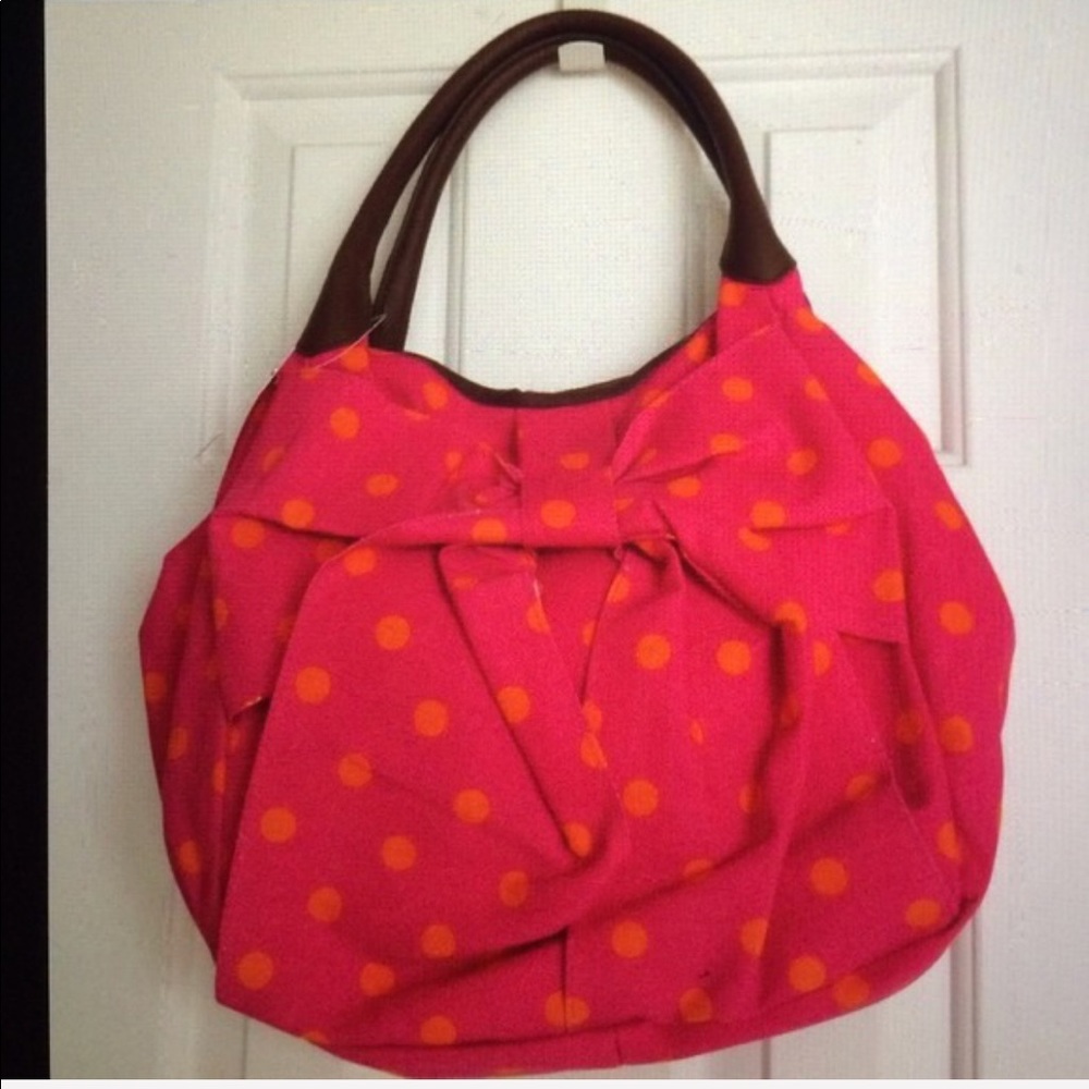 Candie's Pink Dot Hobo Style Handbag NWT